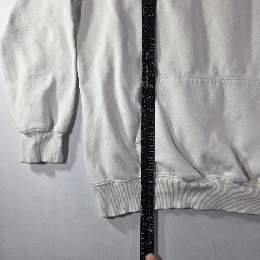 The North Face Mens XXL White Red Box Logo Pullover Hoodie Sweatshirt